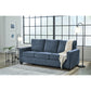 Rannis - Navy - Queen Sofa Sleeper - Fabric