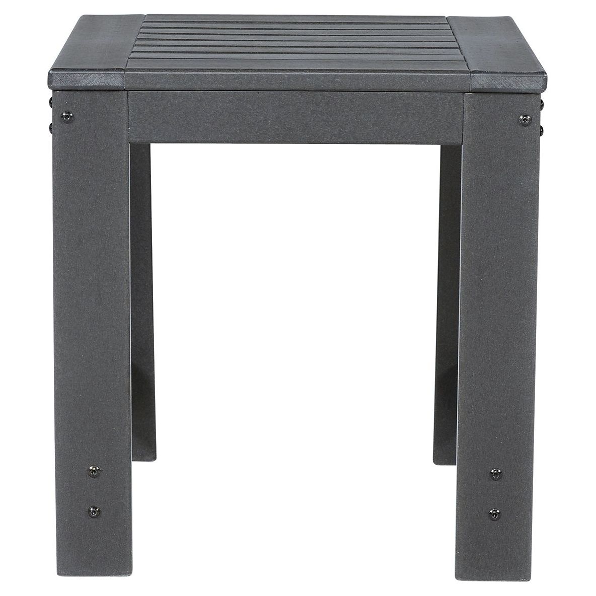 Amora - Charcoal Gray - Square End Table