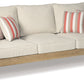 Clare - Beige - Sofa With Cushion