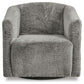 Bramner - Swivel Accent Chair - Charcoal