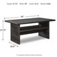 Easy Isle - RECT Multi-Use Table - Dark Brown / Beige