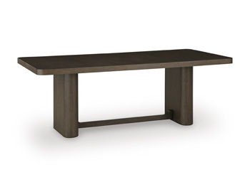 Radkin - Rectangular Dining Room Table - Burnished Brown - Fraser Furniture & Mattresses