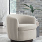 Annbury - Swivel Accent Chair - Light Beige