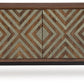 Dreggan - Brown / Gold Finish - Accent Cabinet