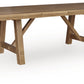 Ridgester - Rectangular Dining Room Extension Table - Light Brown