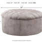 Carnaby - Linen - Oversized Accent Ottoman