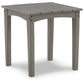 Visola - Square End Table - Gray