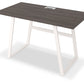 Dorrinson - White / Black / Gray - Home Office Desk