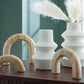 Maddwarth - Accessory Set (Set of 5) - White / Natural Brown