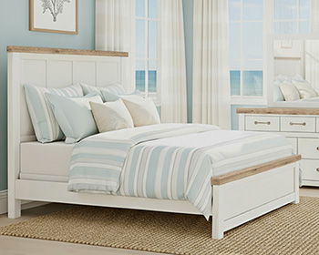 Savonport - Seven Drawer Dresser - White / Brown - Fraser Furniture & Mattresses