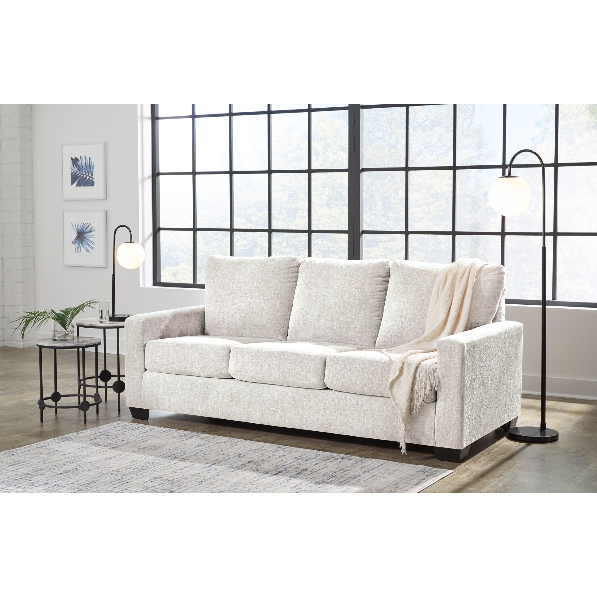 Rannis - Snow - Queen Sofa Sleeper - Fabric