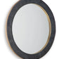 Corinsworth - Accent Mirror - Charcoal / Brass Finish - Fraser Furniture & Mattresses