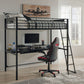 Broshard - Black - Twin Loft Bed With Desk