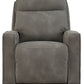 Next-gen Durapella - Slate - Power Recliner / Adj Headrest - Fabric