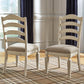 Realyn - Dining UPH Side Chair (Set of 2) - Ladderback - Chipped White - Fraser Furniture & Mattresses