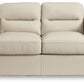 Treasure Trove - Almond - Loveseat - Leather Match