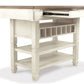Bolanburg - Rectangular Dining Room Counter Table - Beige