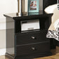 Maribel - One Drawer Night Stand - Black