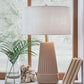 Dellner - Ceramic Table Lamp - Mocha - Fraser Furniture & Mattresses