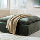 Carriage View - Jade - Oversized Accent Ottoman