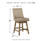 Tallenger - Swivel Barstool (Set of 2)