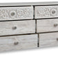 Paxberry - Six Drawer Dresser - Weatherworn - Whitewash