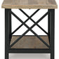 Bristenfort - Brown / Black - Rectangular End Table