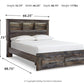 Drystan - Panel Bookcase Bed