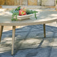 Swiss Valley - Beige - Oval Cocktail Table