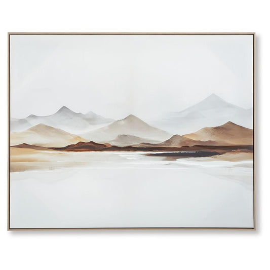 Karalen - White / Gray / Brown - Wall Art