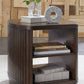 Korestone - Dark Brown - Square End Table