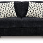 Whitmore Manor - Loveseat - Black Pearl