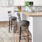 Caitbrook - Tall UPH Swivel Barstool - Gray