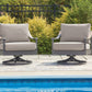 Ocean Beach - Swivel Lounge With Cushion - Gray