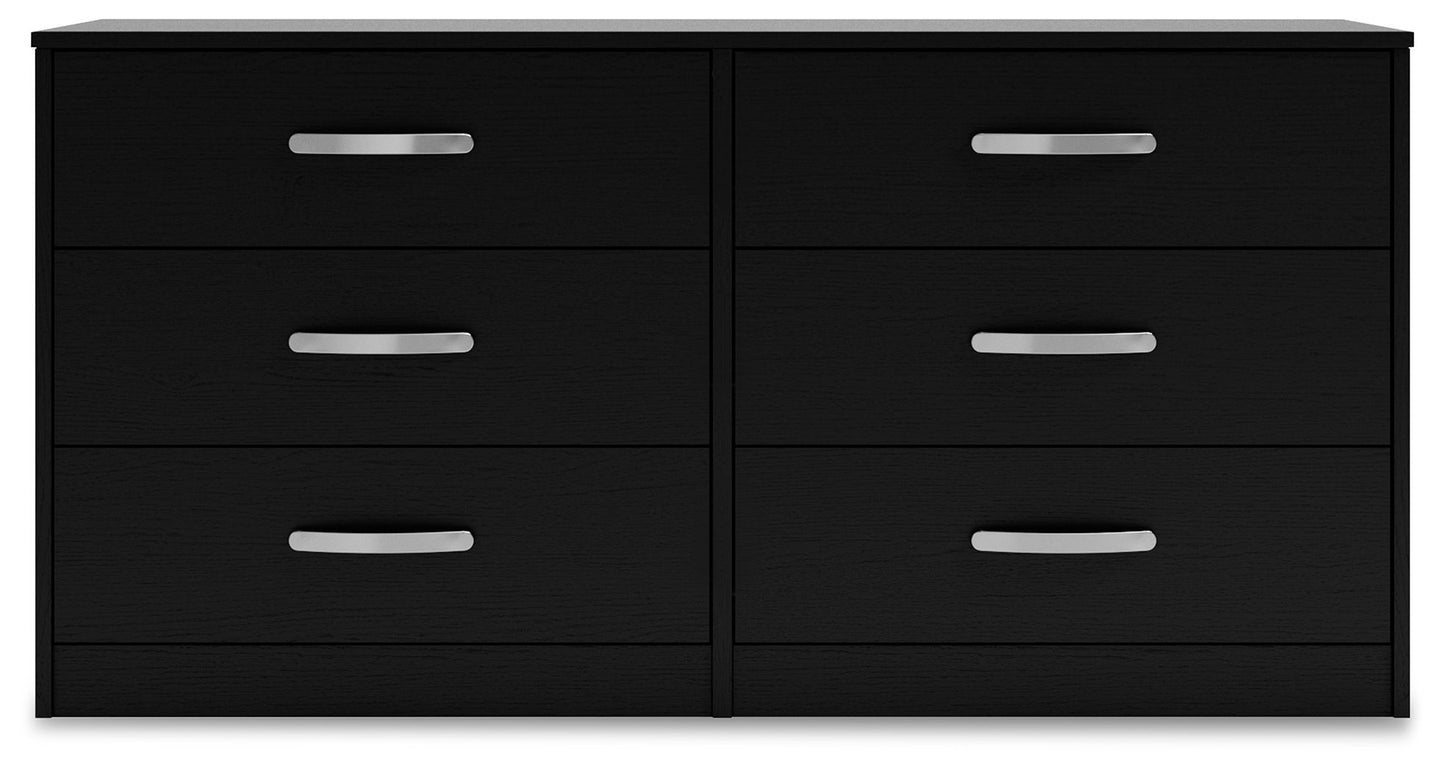 Finch - Six Drawer Dresser - 29'' Height - Black