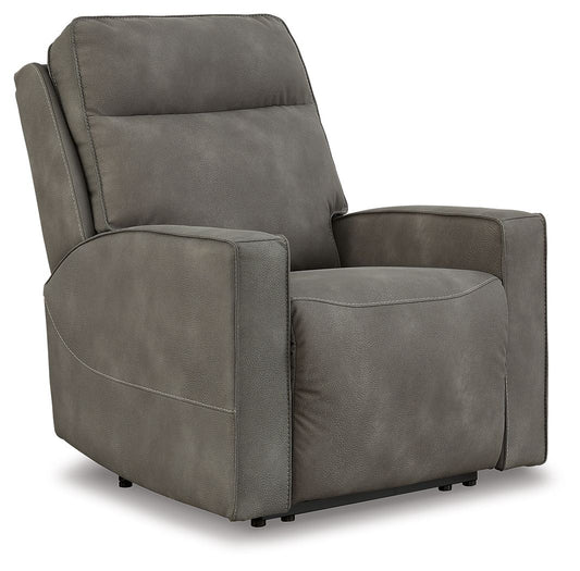 Next-gen Durapella - Slate - Power Recliner / Adj Headrest - Fabric