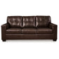Santorine - Dark Brown - Queen Sofa Sleeper - Leather Match