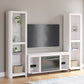 Brollevi - White - 3-Piece Entertainment Center