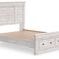 Makidern - Panel Storage Bed With Storage Footboard