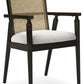 Galliden - Black - Dining Upholstered Arm Chair (Set of 2)