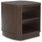 Korestone - Dark Brown - Square End Table