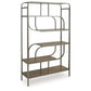 Jaddon - Brown / Antique Silver - Bookcase