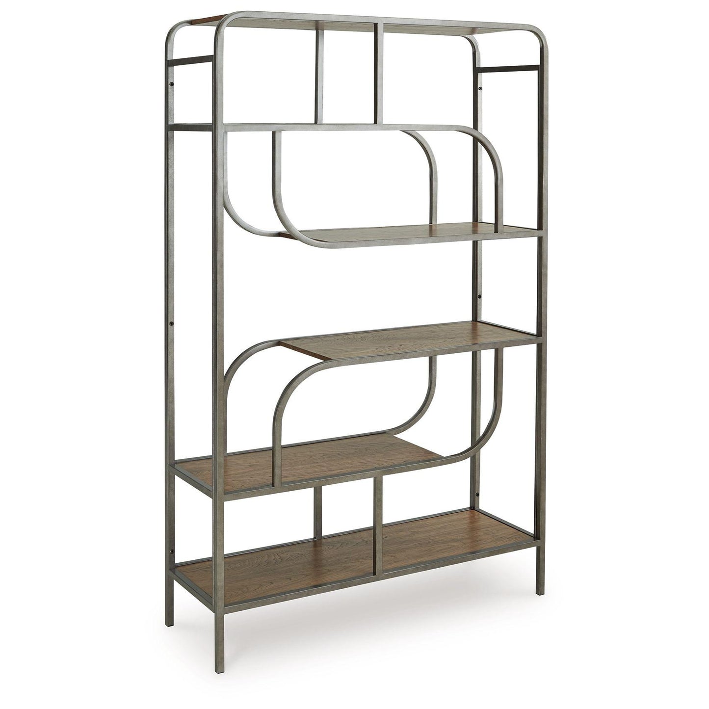 Jaddon - Brown / Antique Silver - Bookcase