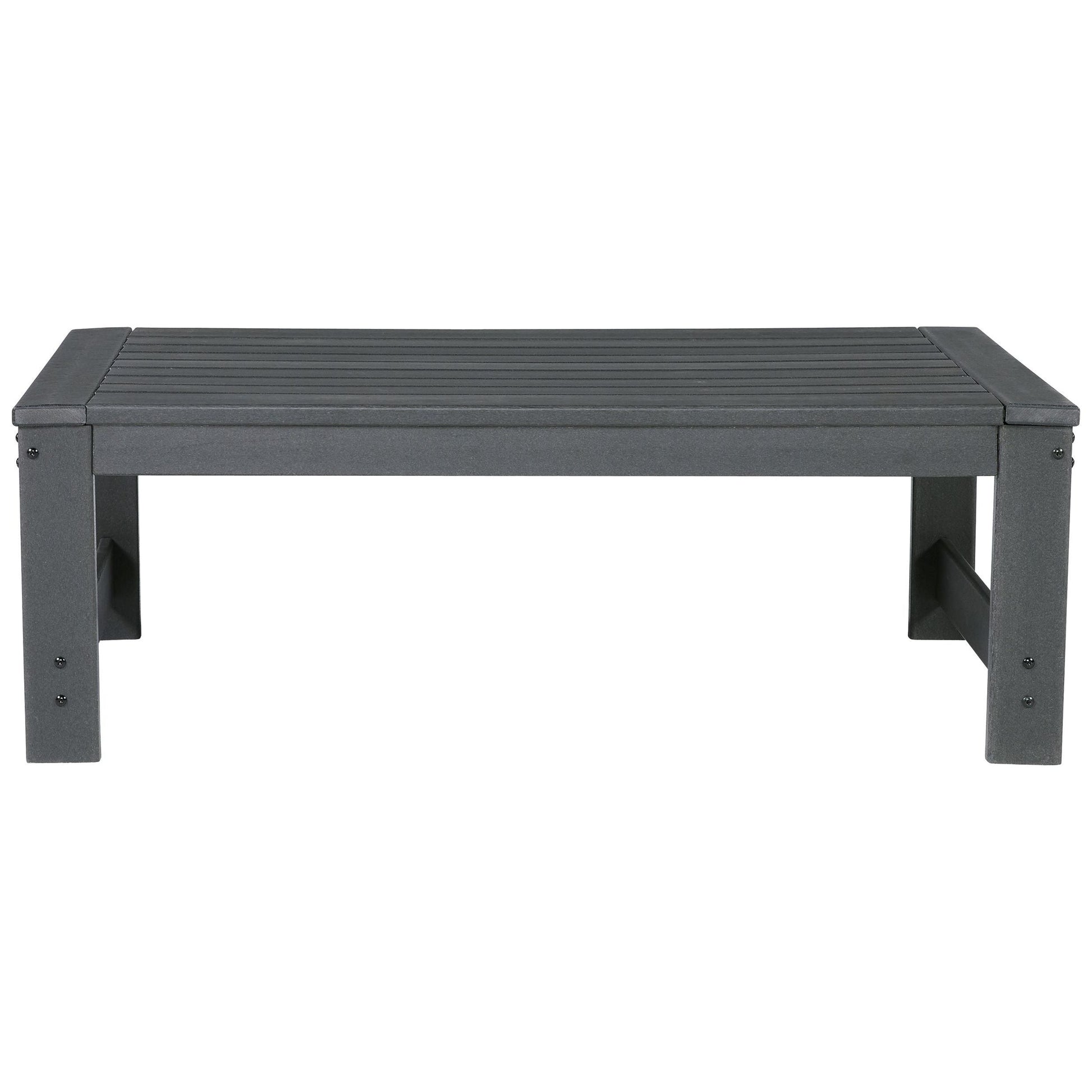 Amora - Charcoal Gray - Rectangular Cocktail Table