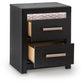 Shoralli - Two Drawer Night Stand - Black