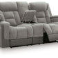 Mixed Motion - Power Reclining Loveseat With Console / Adjustable Headrest