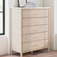 Cadmori - Five Drawer Wide Chest - Two-Tone