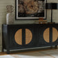 Cliffiings - Black / Natural - Accent Cabinet