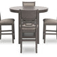 Wrenning - Gray - Drm Counter Table Set (Set of 5)