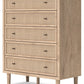 Cielden - Two-tone - Five Drawer Wide Chest